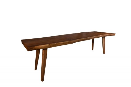 Restaurant Table Natural Edge Acacia Wood with wood legs