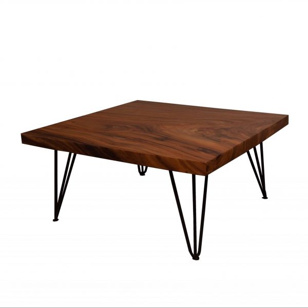 straight edge acacia coffee table
