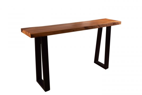 narrow console table acacia wood