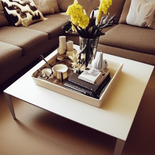 How to Decorate a Coffee Table Tray